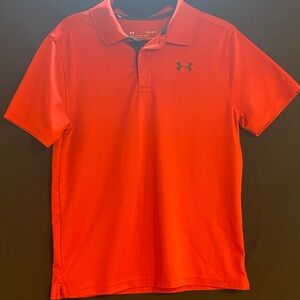 Under Armour Boys Bright Red Polo Shirt